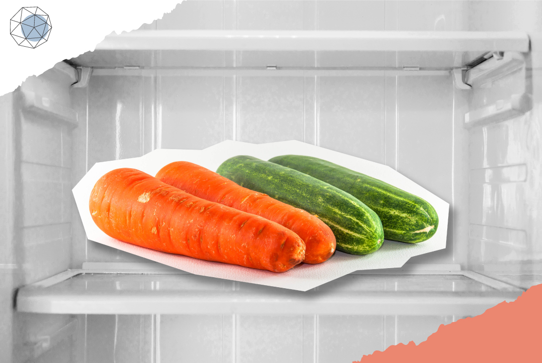 วิธีเก็บผักในตู้เย็น แคร์รอต แตงกวา